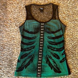 Teenage Runaway feather tank